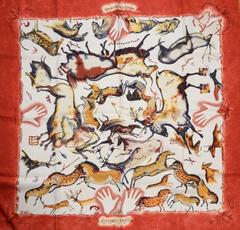 A variation of the Hermès scarf `Premières mains ` first edited in 2002 by `Zoè Pauwels`