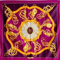 A variation of the Hermès scarf `Profilé` first edited in 1974 by `Shan-Merry`