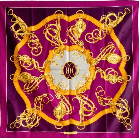 A variation of the Hermès scarf `Profilé` first edited in 1974 by `Shan-Merry`