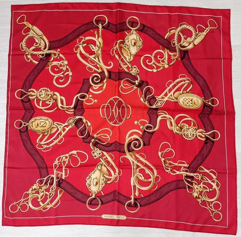 A variation of the Hermès scarf `Profilé` first edited in 1974 by `Shan-Merry`