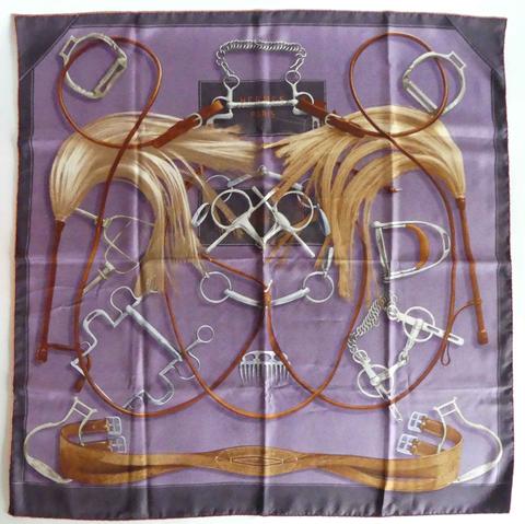 A variation of the Hermès scarf `Projets carrés` first edited in 2007 by `Henri d'Origny`