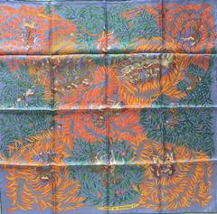 A variation of the Hermès scarf `La promenade de platon ` first edited in 2013 by `Annie Faivre`