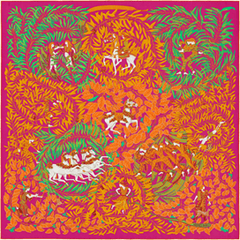 A variation of the Hermès scarf `La promenade de platon` first edited in 2013 by `Annie Faivre`