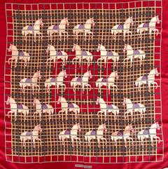 A variation of the Hermès scarf `Promenade viennoise` first edited in 1949 by 