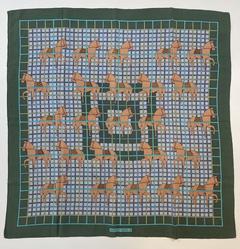 A variation of the Hermès scarf `Promenade viennoise` first edited in 1949 by 