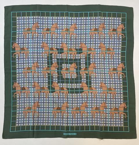 A variation of the Hermès scarf `Promenade viennoise` first edited in 1949 by 