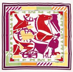 A variation of the Hermès scarf `Puzzle II` first edited in 2000 by `Joachim Metz`