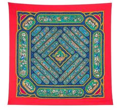 A variation of the Hermès scarf `Qalamdan` first edited in 1990 by `Catherine Baschet`