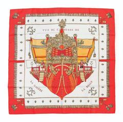 A variation of the Hermès scarf `La réale` first edited in 1953 by `Hugo Grygkar`