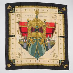 A variation of the Hermès scarf `La réale` first edited in 1953 by `Hugo Grygkar`