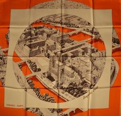 A variation of the Hermès scarf `Regarde paris ` first edited in 2006 by `Barret Bali`