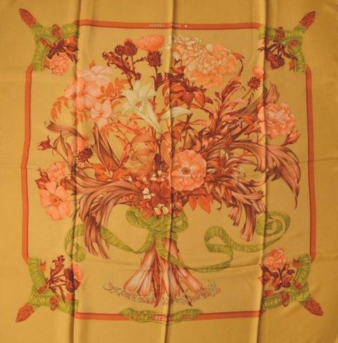 A variation of the Hermès scarf `Régina ` first edited in 1972 by `Leila Menchari`