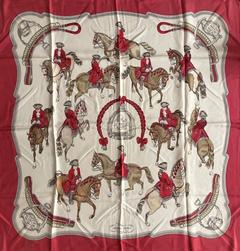 A variation of the Hermès scarf `Reprise` first edited in 1970 by `Philippe Ledoux`