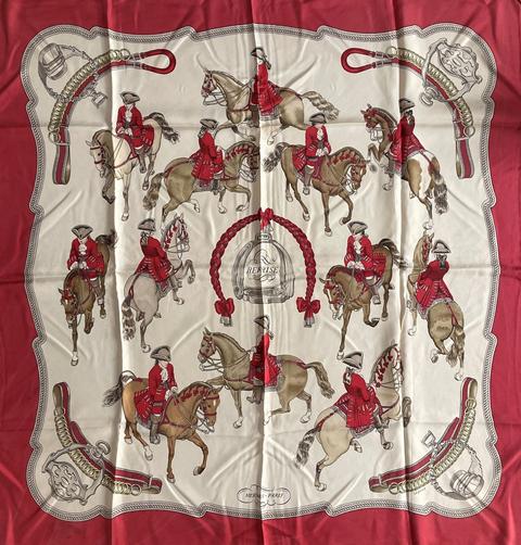 A variation of the Hermès scarf `Reprise` first edited in 1970 by `Philippe Ledoux`