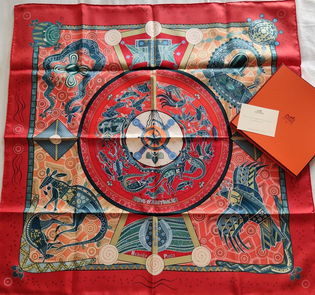 Rêve d'australie red - Hermès Scarf Details | Scarf Sage