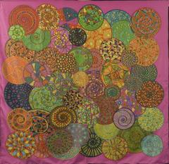A variation of the Hermès scarf `Rêves d'escargots  ` first edited in 2012 by `Christine Henry`
