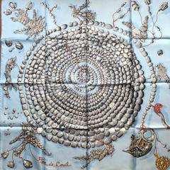 A variation of the Hermès scarf `Rêves de corail  ` first edited in 2011 by `Annie Faivre`