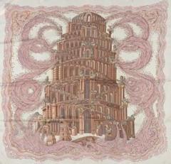 A variation of the Hermès scarf `Les rivières de babel ` first edited in 2005 by `Annie Faivre`