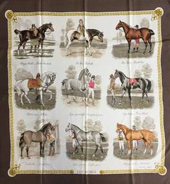 A variation of the Hermès scarf `Les robes ` first edited in 1968 by `Philippe Ledoux`