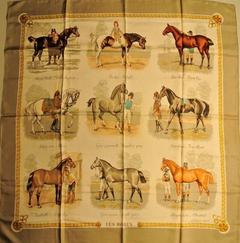 A variation of the Hermès scarf `Les robes ` first edited in 1968 by `Philippe Ledoux`