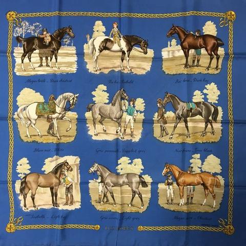 A variation of the Hermès scarf `Les robes ` first edited in 1968 by `Philippe Ledoux`