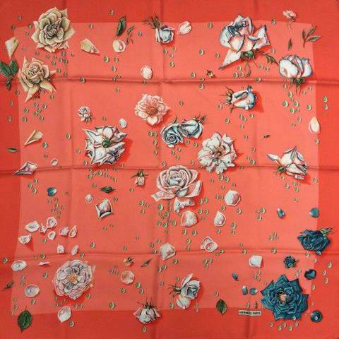 A variation of the Hermès scarf `La rosée ` first edited in 1960 by `Anne Gavarni`