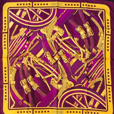 A variation of the Hermès scarf `Rythmes ` first edited in 1973 by `Caty Latham`