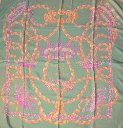 A variation of the Hermès scarf `Le sacre du printemps ` first edited in 1986 by `Henri d'Origny`