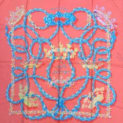 A variation of the Hermès scarf `Le sacre du printemps ` first edited in 1986 by `Henri d'Origny`