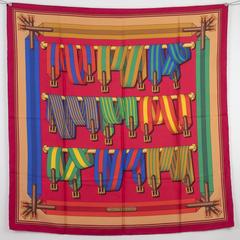 A variation of the Hermès scarf `Sangles` first edited in 1985 by `Joachim Metz`