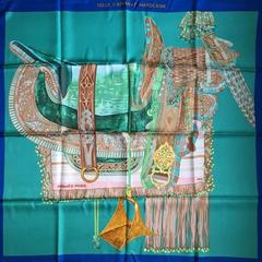 A variation of the Hermès scarf `Selle d'apparat marocaine ` first edited in 2008 by `Wlodek Kaminski`