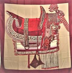 A variation of the Hermès scarf `Selle d'apparat marocaine ` first edited in 2008 by `Wlodek Kaminski`