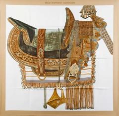 A variation of the Hermès scarf `Selle d'apparat marocaine ` first edited in 2008 by `Wlodek Kaminski`