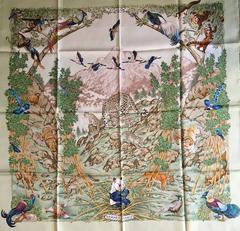 A variation of the Hermès scarf `Sichuan` first edited in 1995 by `Robert Dallet`
