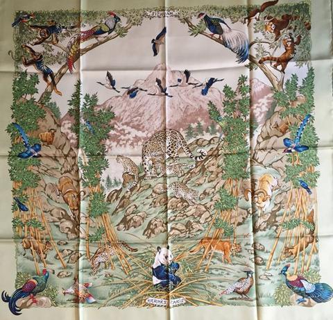 A variation of the Hermès scarf `Sichuan` first edited in 1995 by `Robert Dallet`
