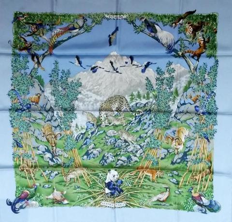 A variation of the Hermès scarf `Sichuan` first edited in 1995 by `Robert Dallet`