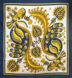 A variation of the Hermès scarf `Skyros ` first edited in 1971 by `Julie Abadie`