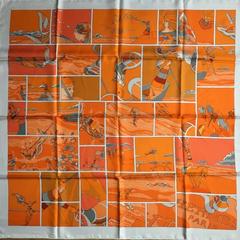 A variation of the Hermès scarf `Soie libre ` first edited in 2009 by `Virginie Jamin`