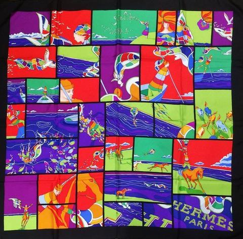 A variation of the Hermès scarf `Soie libre ` first edited in 2009 by `Virginie Jamin`