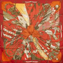 A variation of the Hermès scarf `Soleil de soie ` first edited in 1995 by `Caty Latham`