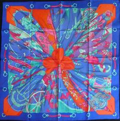 A variation of the Hermès scarf `Soleil de soie ` first edited in 1995 by `Caty Latham`