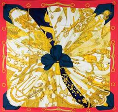A variation of the Hermès scarf `Soleil de soie ` first edited in 1995 by `Caty Latham`