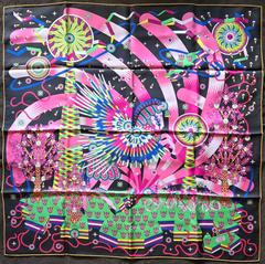 A variation of the Hermès scarf `La source de pégase` first edited in 2020 by `Pierre Marie`