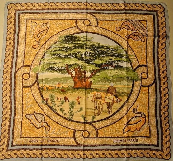 HERES SOUS LE CEDRE エルメス カレ90 『ヒマラヤ杉の下で』 HERES SOUS LE CEDRE エルメス カレ90 『ヒマラヤ杉の下で』 - メルカリ