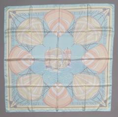 A variation of the Hermès scarf `Spinnakers` first edited in 1983 by `Julie Abadie`