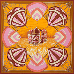 A variation of the Hermès scarf `Spinnakers` first edited in 1983 by `Julie Abadie`