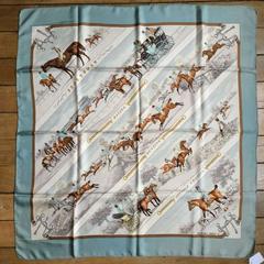 A variation of the Hermès scarf `Sportsmen` first edited in 1970 by `Philippe Ledoux`