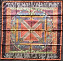 A variation of the Hermès scarf `Sur un tapis volant` first edited in 2006 by `Annie Faivre`