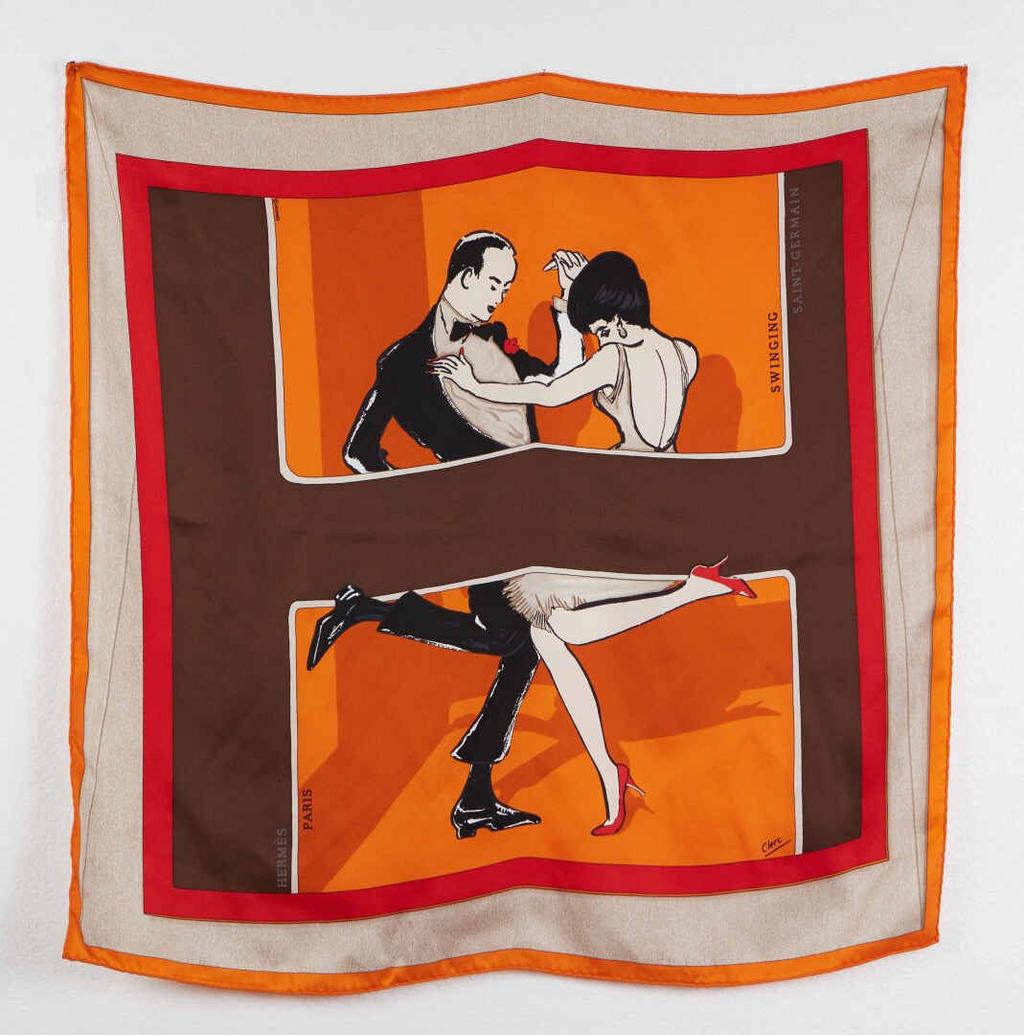 Swinging saint-germain orange - Hermès Scarf Details | Scarf Sage