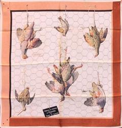 A variation of the Hermès scarf `Tableau de chasse` first edited in 1949 by `Henri de Linarès`